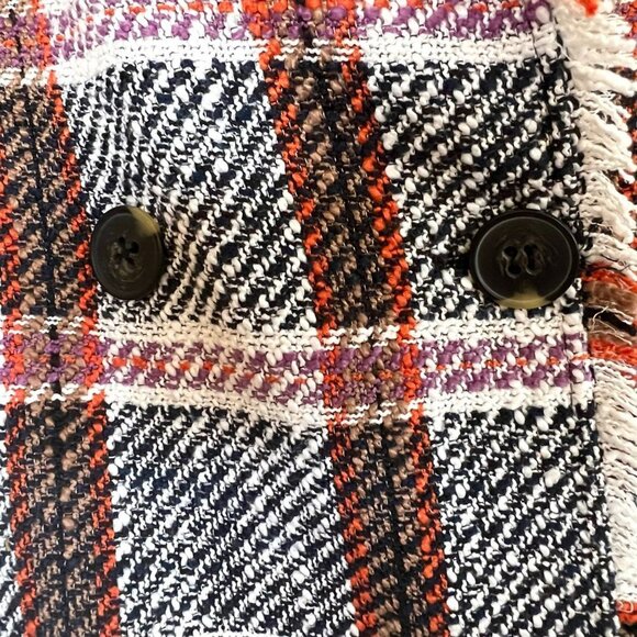 NWOT ANTHRO EVA FRANKO “CARRIE” DOUBLE BREASTED PLAID JACKET - Picture 11 of 15